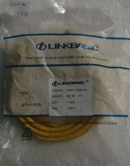 Lan Cable CAT.5  2Meters Yellow