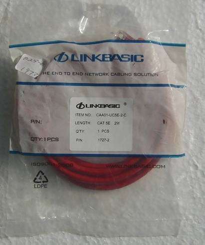 Lan Cable CAT.5E  2Meters Red