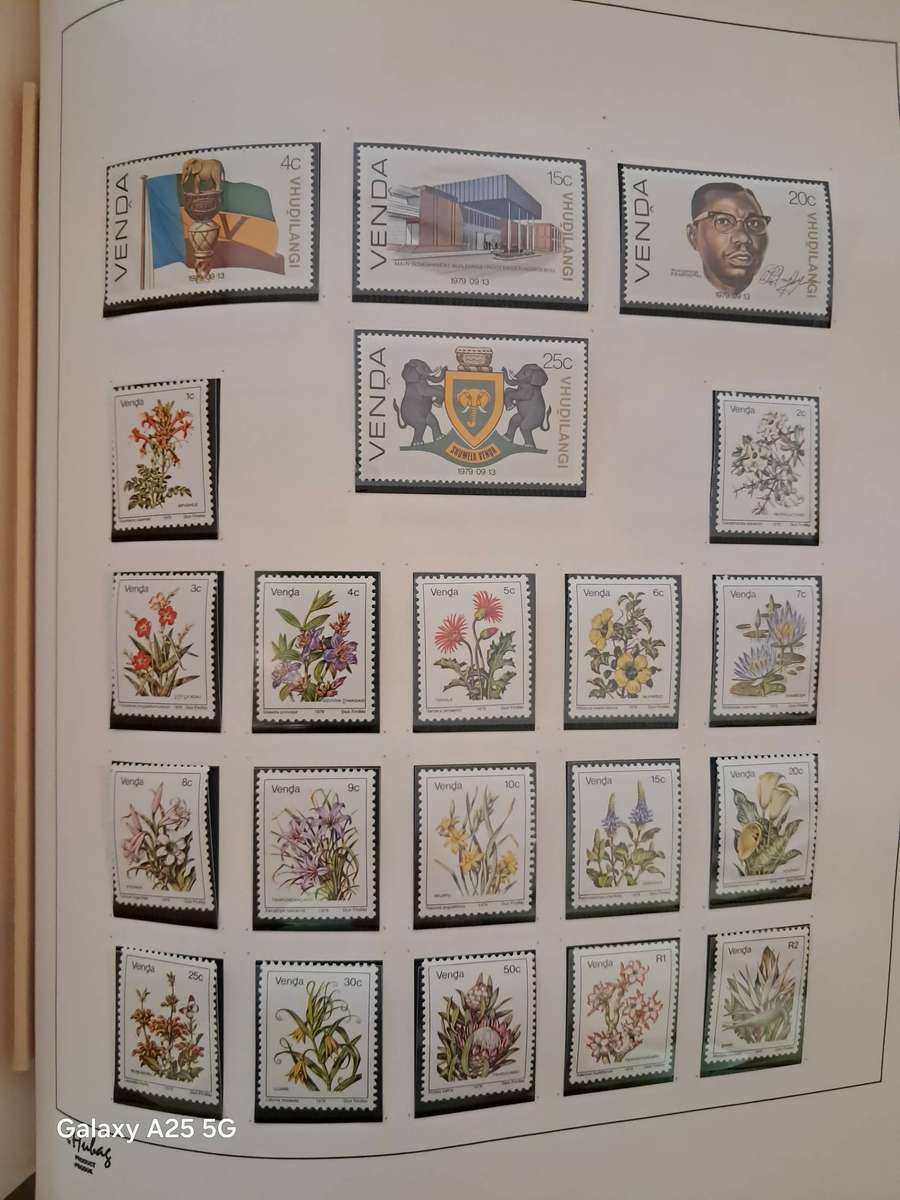 HOMELANDS TBVC states, DAVO album, mint, full sets and mini sheets   CAT GBP 125