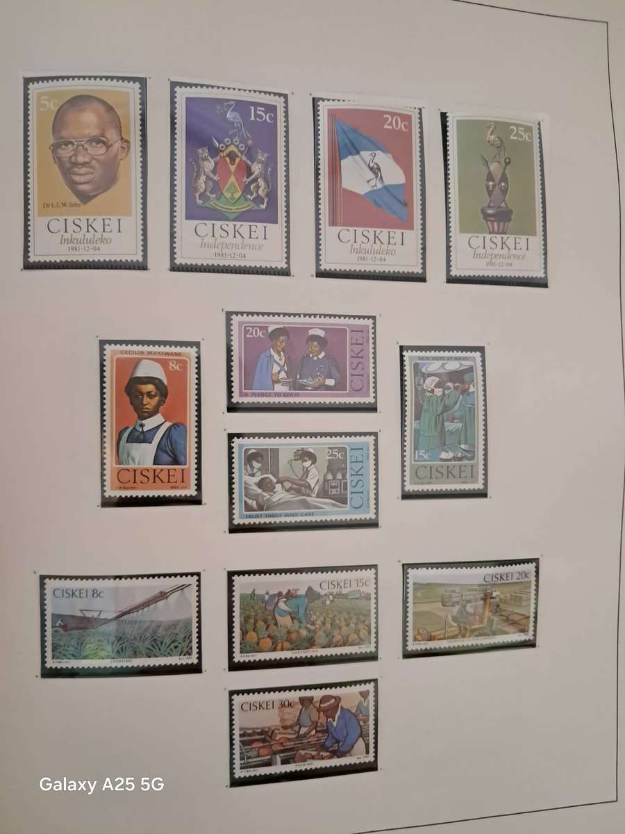 HOMELANDS TBVC states, DAVO album, mint, full sets and mini sheets   CAT GBP 125