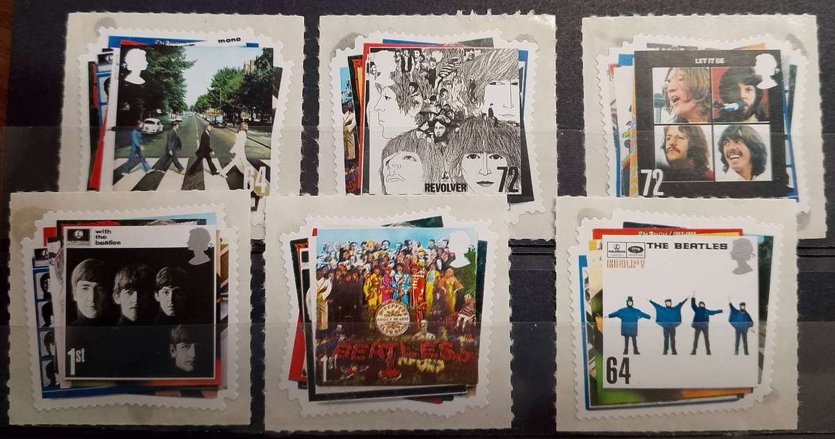 GREAT BRITAIN  2007 1st-72dm    self adhesive full set of 6 SG2686/91theBeatles  CATGBP  7.6
