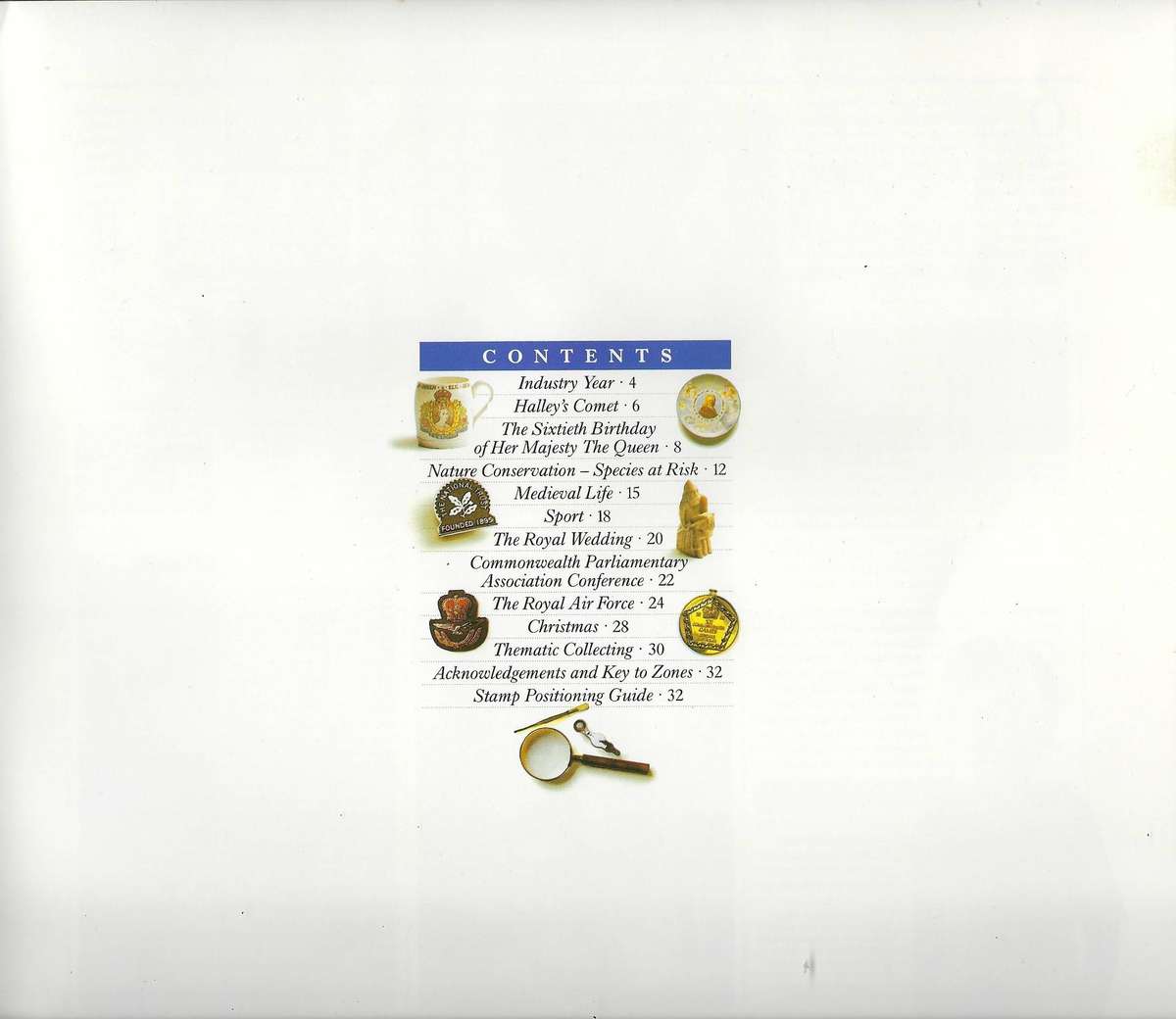 ENGLAND ROYAL MAIL SPECIAL STAMPS 1986 in commemorative hard cover book  mm  CAT R 2000