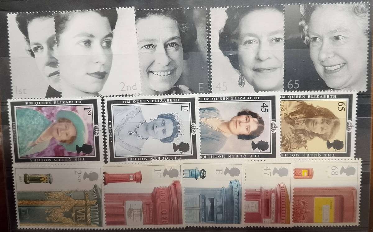 GREAT BRITAIN 2002 45d-68d m SG 2253/7,  2280/3,  2316/20 various multicolour  CAT GBP 18