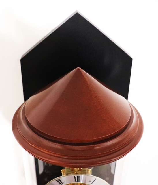 HERMLE Design Wall  Double Glass CILINDER  Skeleton Clock