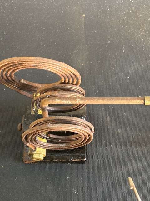 Brass clock movement