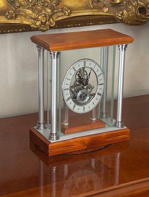 Seiko Oval Rectangular Skeleton Quartz  Anniversary Clock Made in Japan