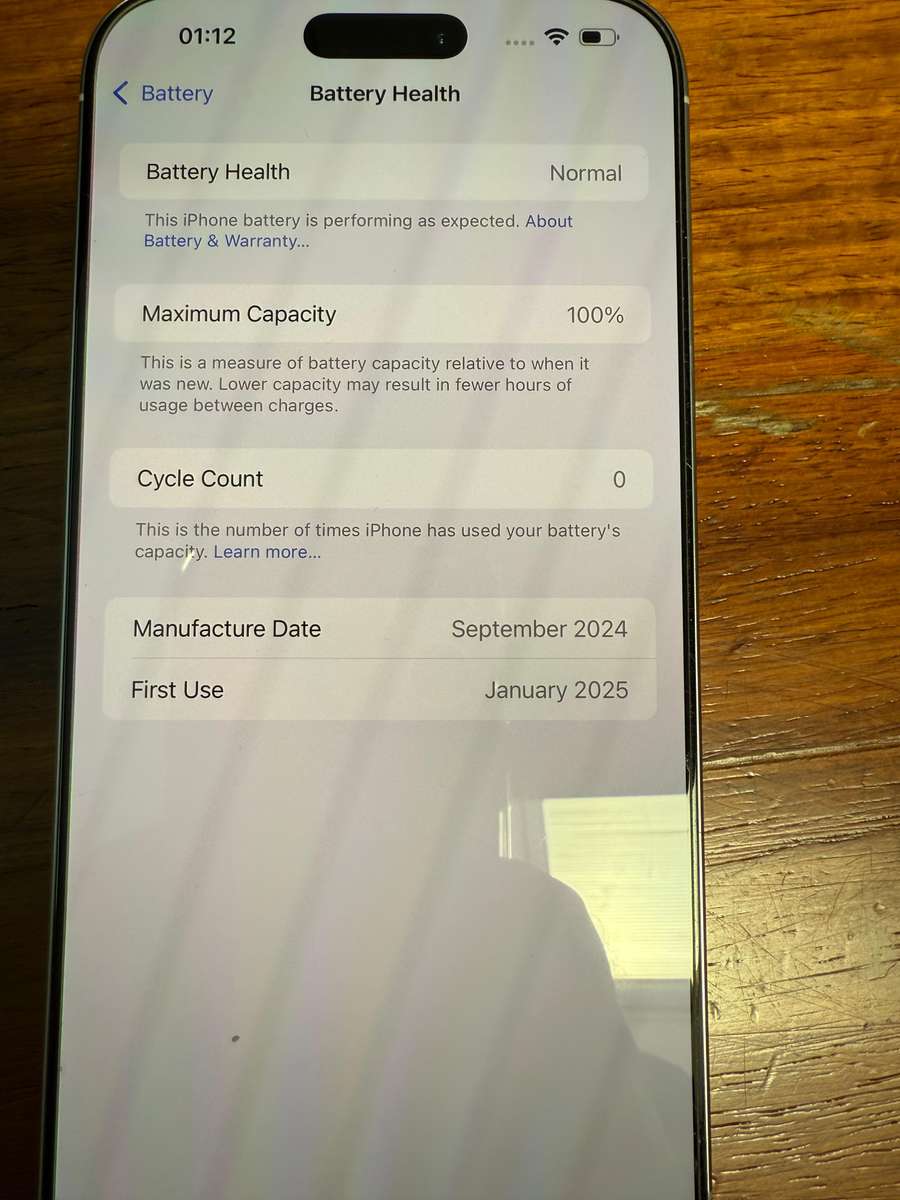 Apple iPhone 16 Pro Max  White, 256GB (Complete with Box & Accessories)