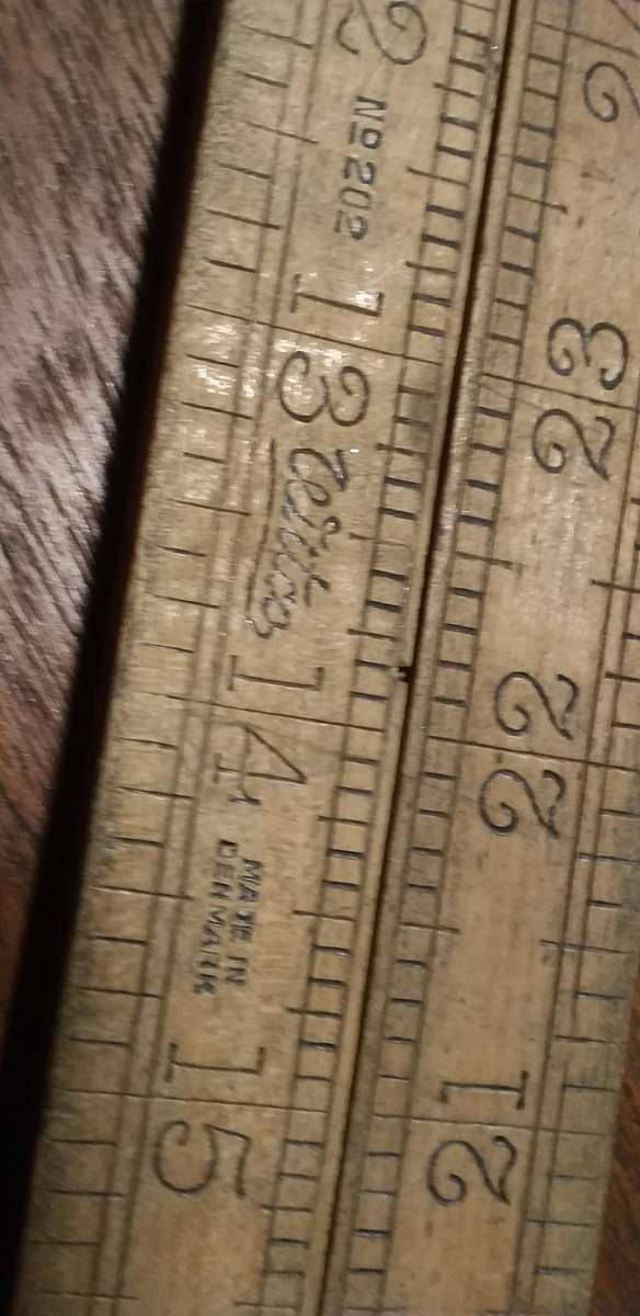 Witco No 202 Made In Denmark Folding Carpenter Ruler