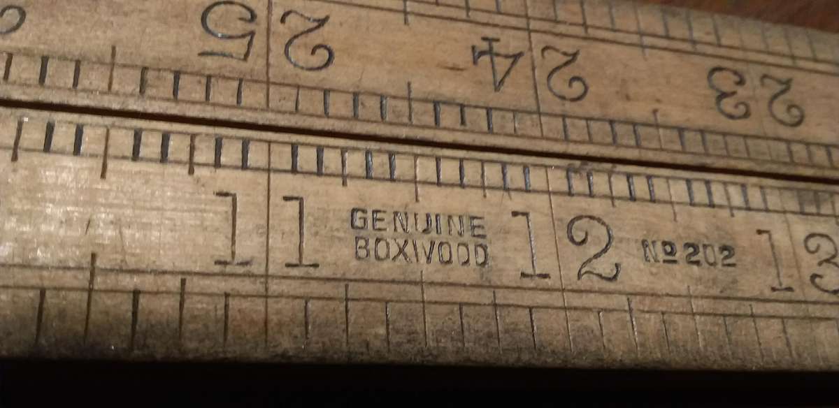 Witco No 202 Made In Denmark Folding Carpenter Ruler