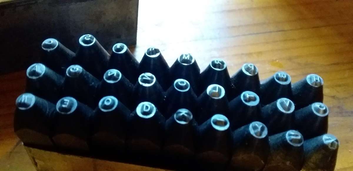 Vintage Miller Falls 9 Piece Set 1/8 Inch Figures Steel Stamps 1550 Vintage tools