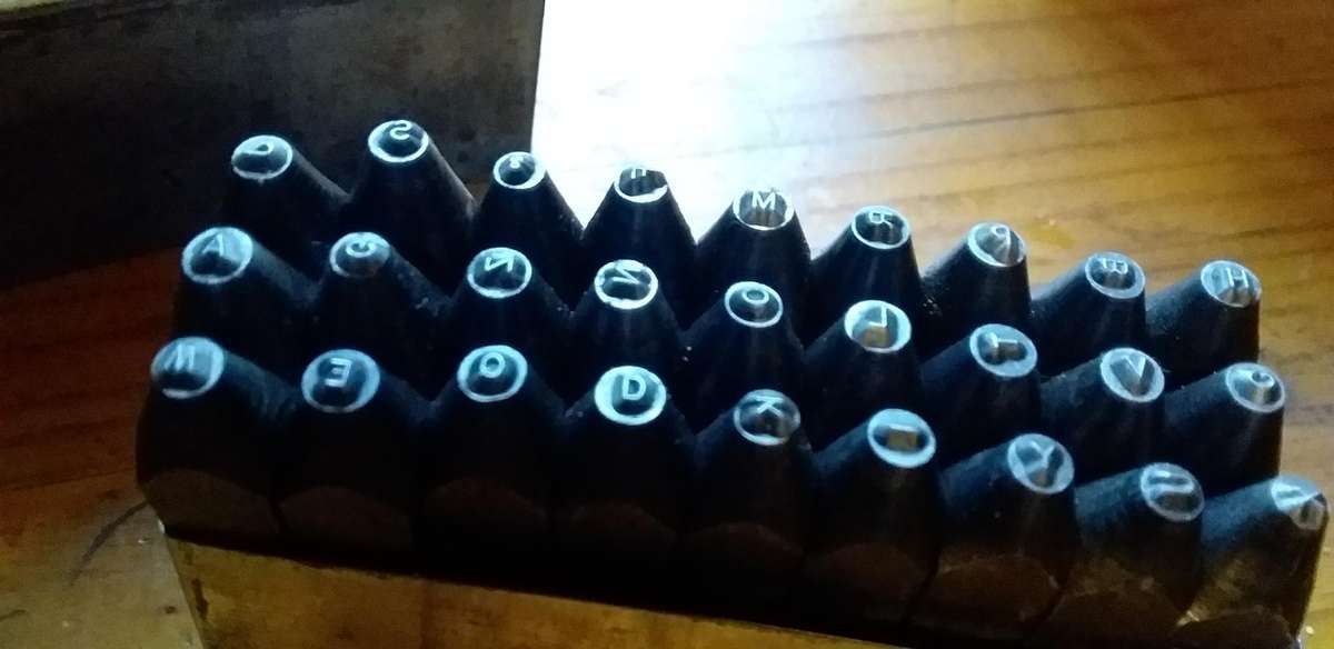 Vintage Miller Falls 9 Piece Set 1/8 Inch Figures Steel Stamps 1550 Vintage tools