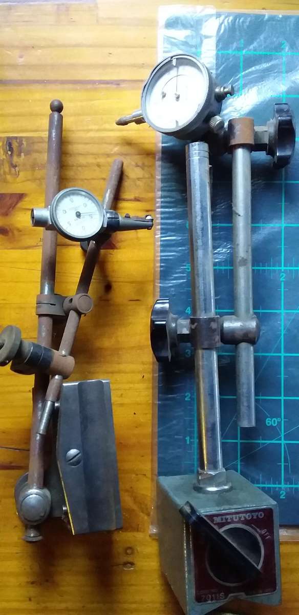 MITUTOYO and Lufkin vintage Indicator/base Sets