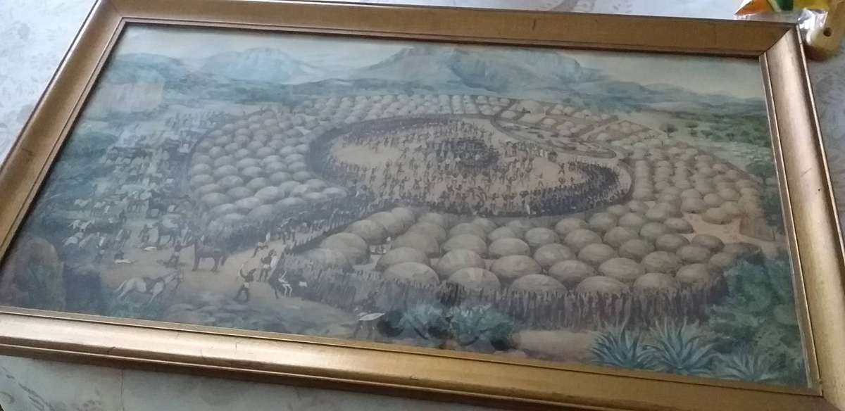 Die Moord Op Piet Retief Print, Con Burton - Framed / Glassed