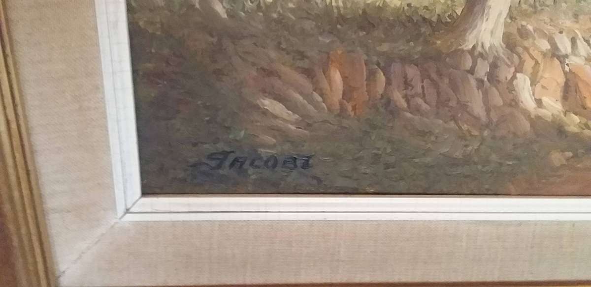 JACOBI (Benjamin Jacobus Davis ) - Original Oil on Board Approx 56 x 42