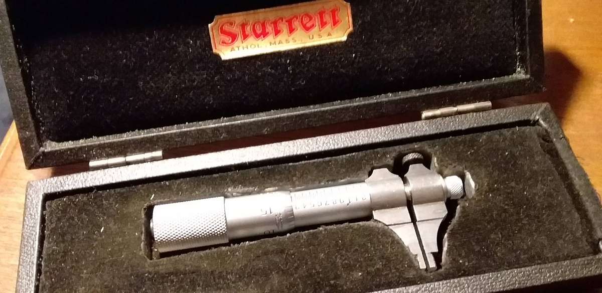 Vintage Starrett Groove Micrometer 700 Made in USA