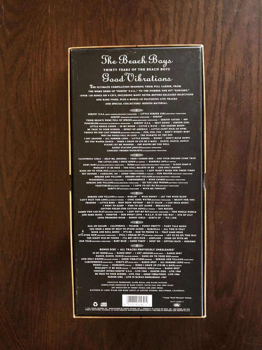 Good Vibrations: Thirty Years of the Beach Boys [Box] by The Beach Boys (CD, Jun-1993, 5 Discs, Capi