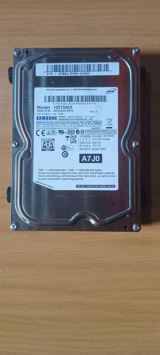 1TB Hard Drive, Samsung (1.5 TB)