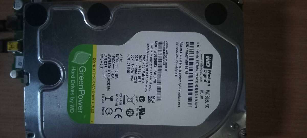 Hard Drive 2TB Western digital