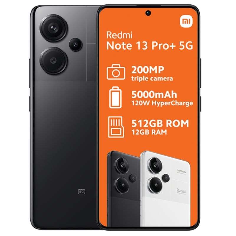 Xiaomi Redmi Note 13 Pro+ 5G Dual Sim 512GB - Black