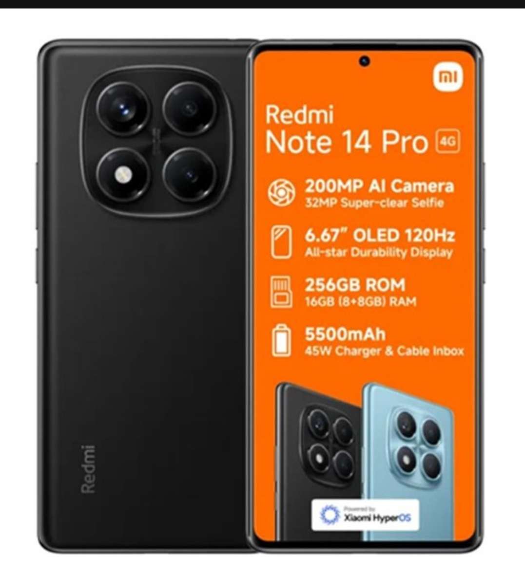 Xiaomi Redmi Note 14 Pro 256GB LTE - Midnight Black