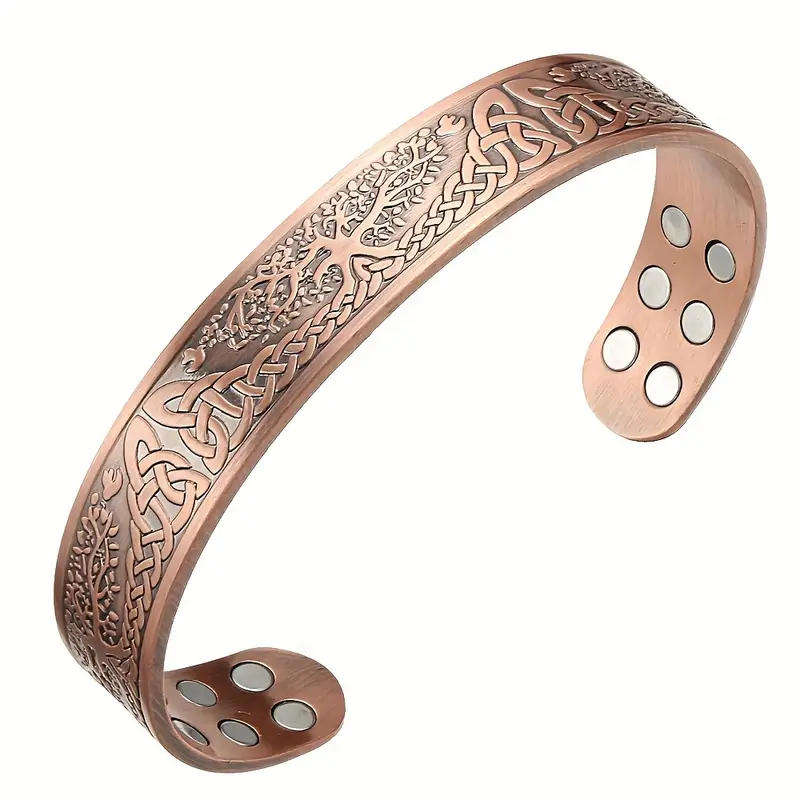 Copper Magnetic Bracelet For Men Life Of Tree 12 Magnets