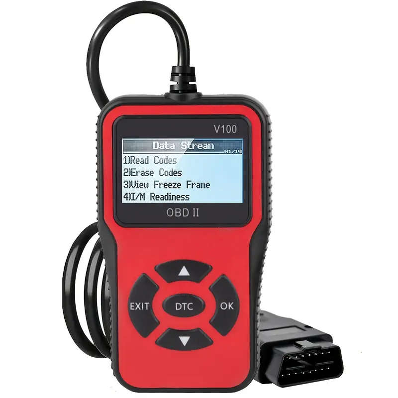 Professional Engine Fault Code Diagnostic Scan Tool for OBD II Protocol Cars | V100 OBD2 Scanner