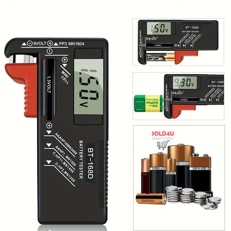 Digital LCD Battery Tester Universal  BT-168D