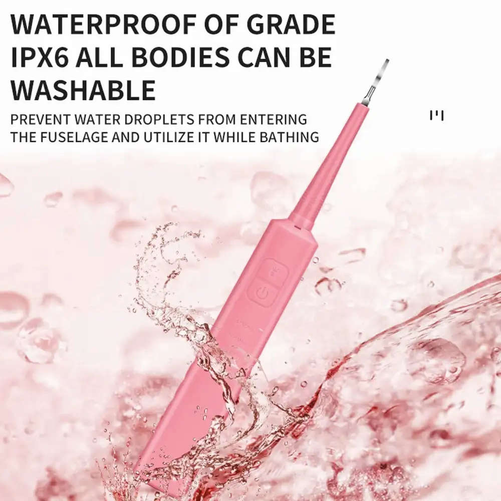 Sonic Dental Calculus Remover with LED Light Pink