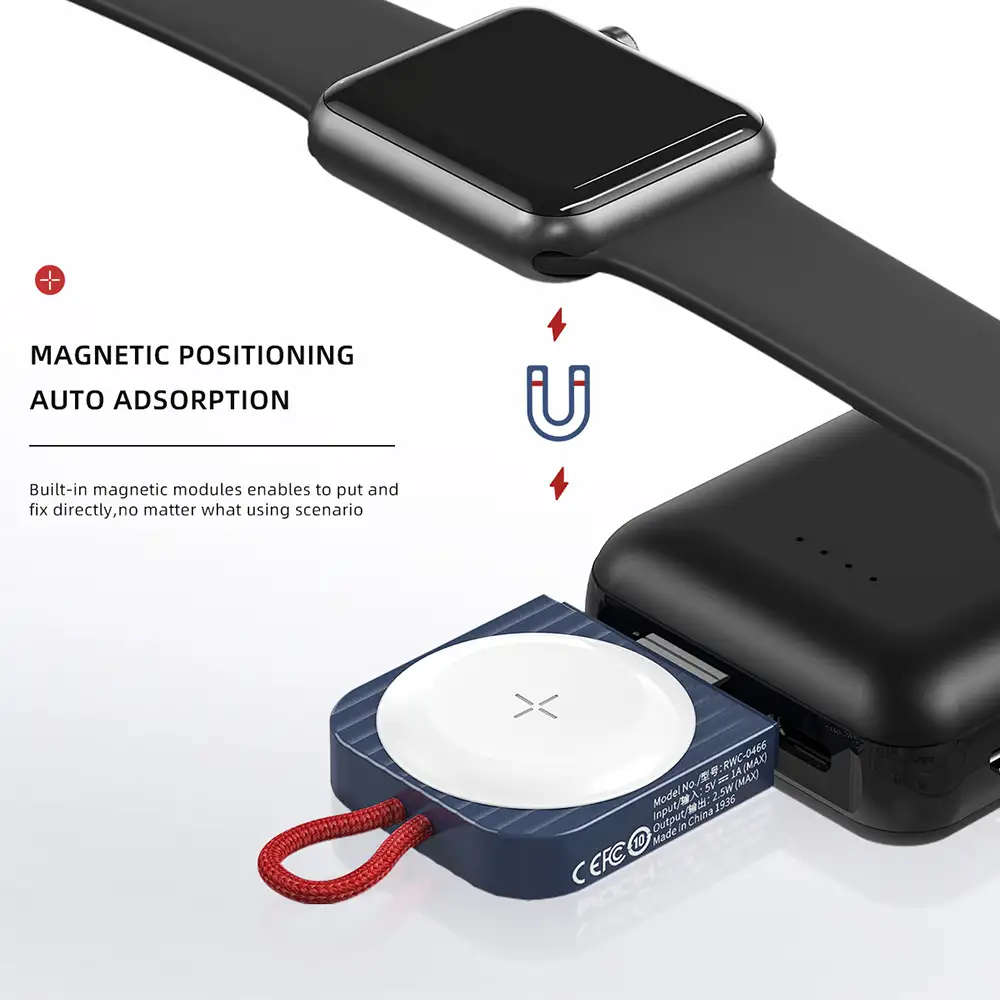 Portable Magnetic Wireless Charger Dock for Apple Watch Series