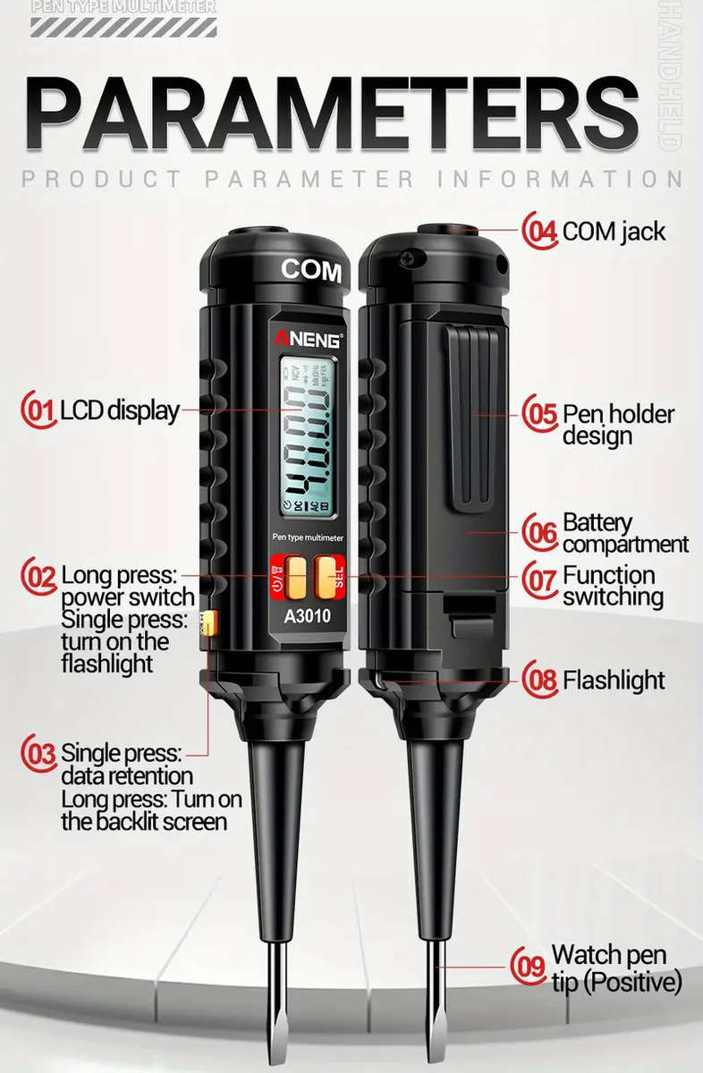 Multi-function Pen Tester Digital Multimeter