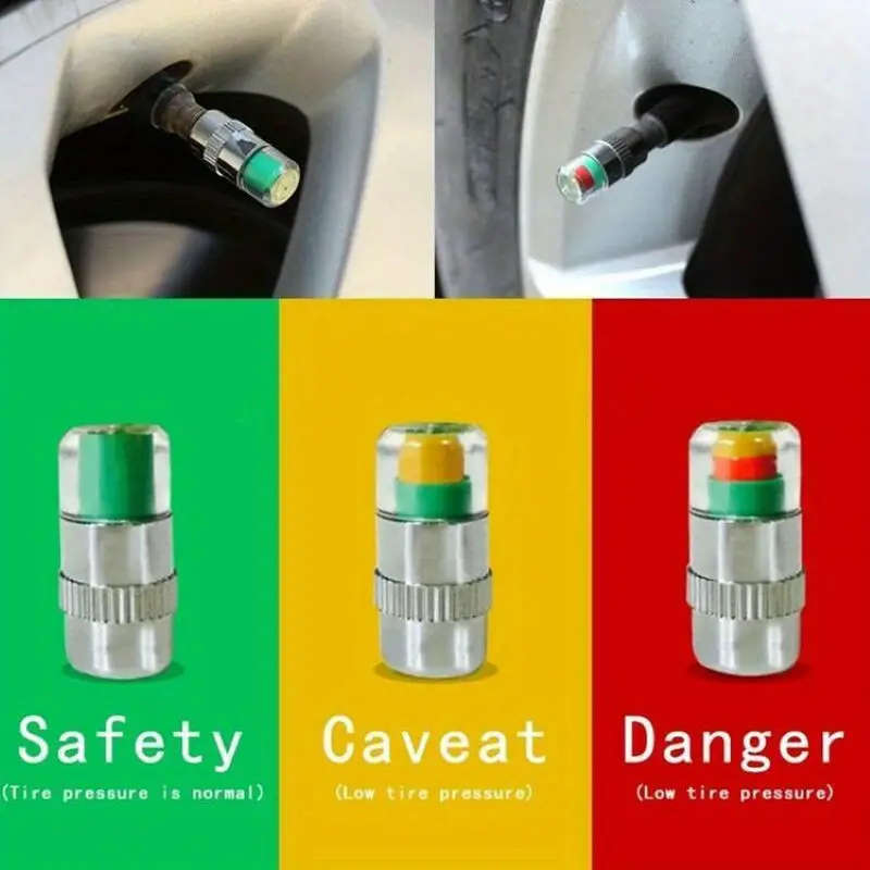 4pcs Car Tire Pressure Gauge Indicator