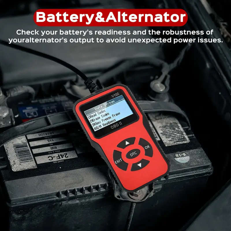 Professional Engine Fault Code Diagnostic Scan Tool for OBD II Protocol Cars | V100 OBD2 Scanner