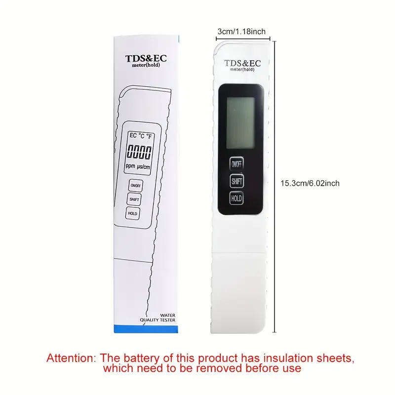 Digital TDS Water Quality Purity Tester - Total Dissolved Solids