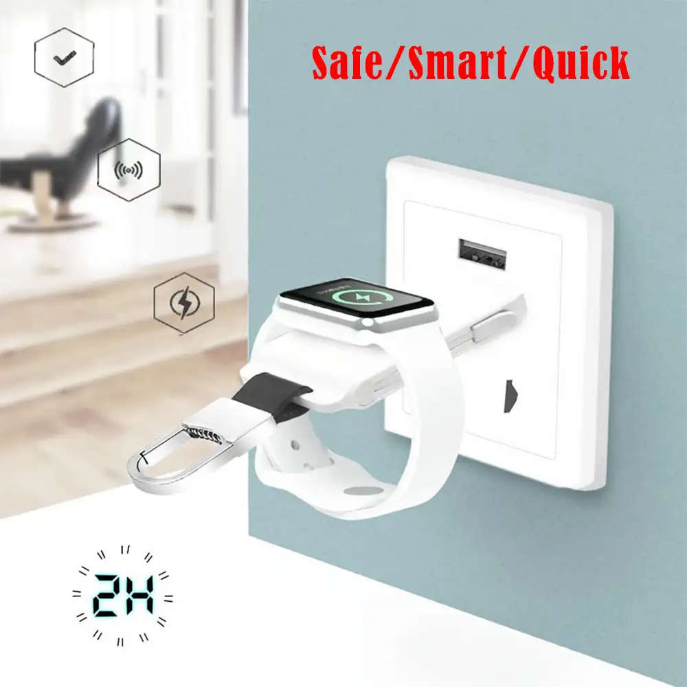 Portable 3-in-1 Wireless Charger for Apple Watch Series