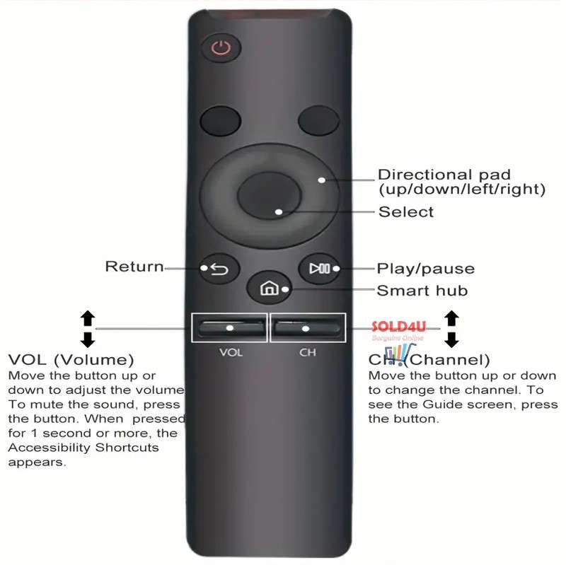 Remote Control for Samsung Smart TVs