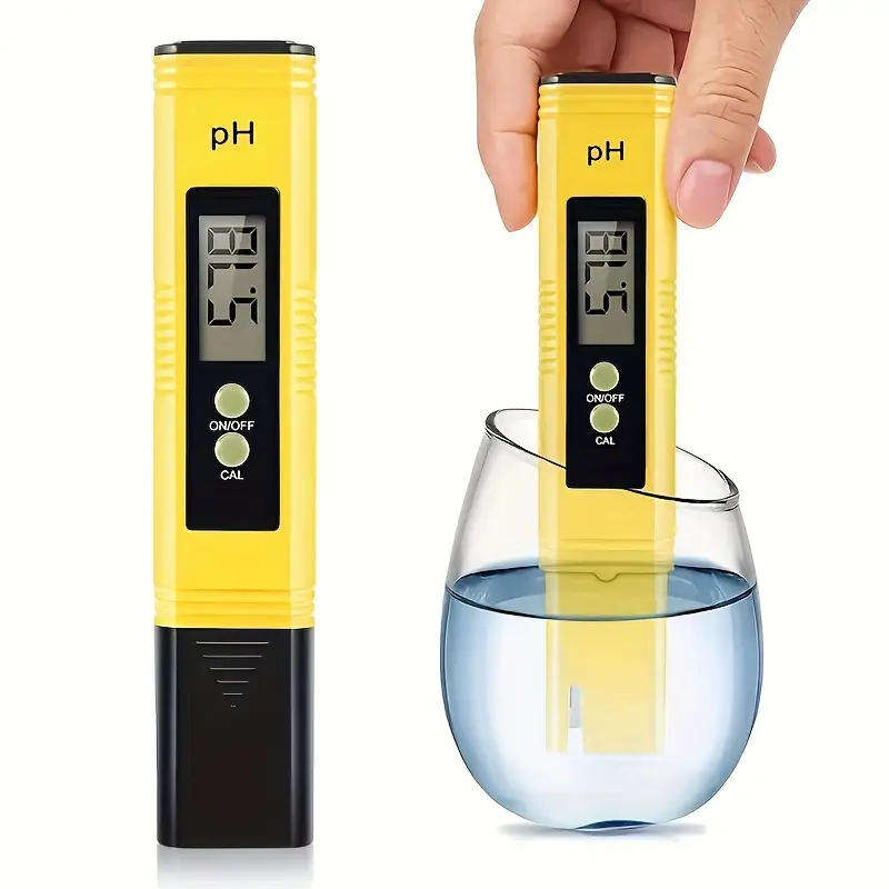 Digital pH Meter with Backlit LCD Display, 0-14 pH Range