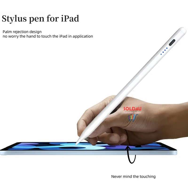 Active Stylus Pen for iPad 2018-2024, Tilt Sensitivity, Palm Rejection, High Precision Touch Pen