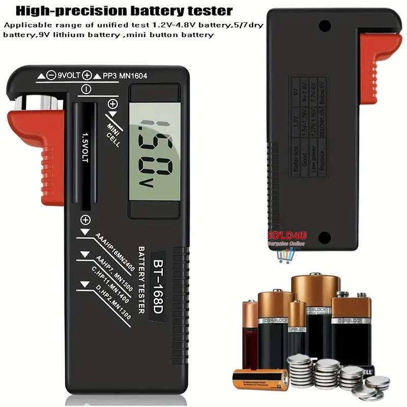 Digital LCD Battery Tester Universal  BT-168D