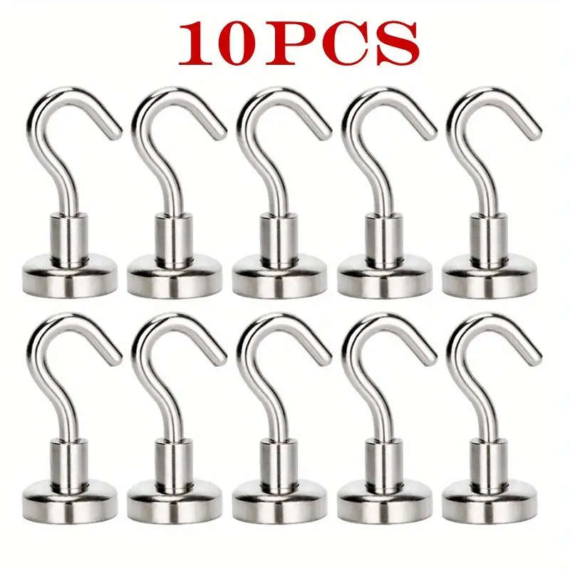 Strong Magnetic Hooks (SET OF 10 PCS) Neodymium Iron Boron Magnets