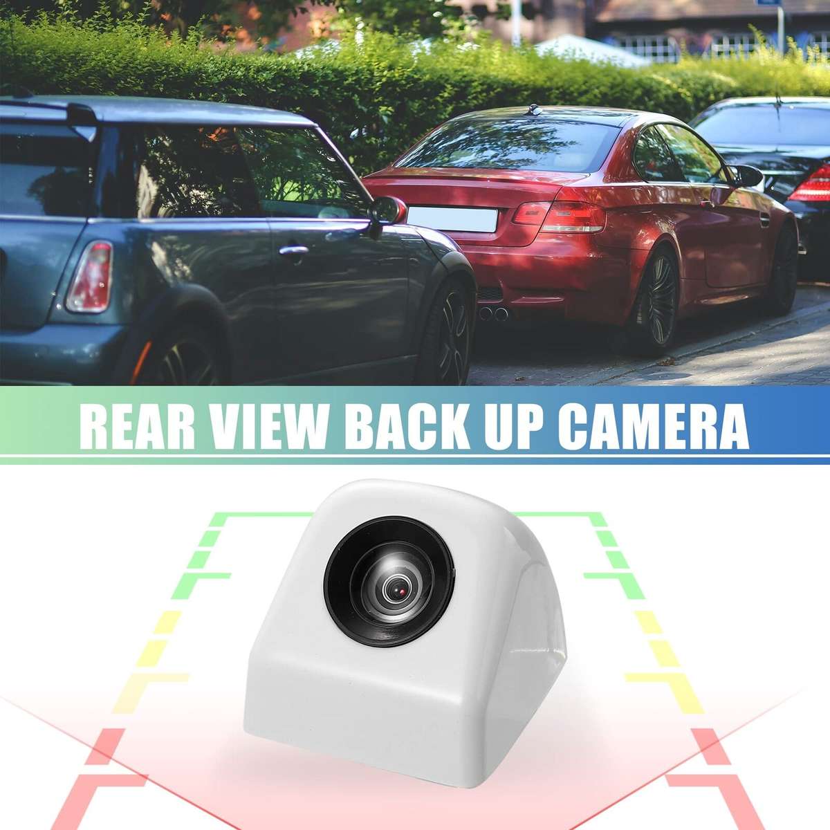 Car 12V 170 Degree Viewing angle Rear View Camera White