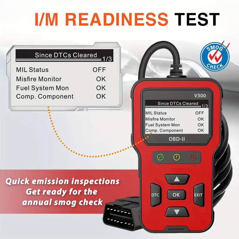 V300 Car Diagnostic Tool OBDII Engine Fault Reading