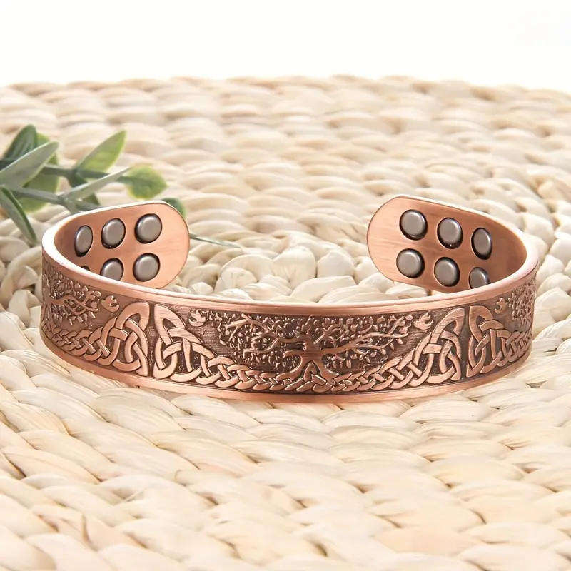 Copper Magnetic Bracelet For Men Life Of Tree 12 Magnets
