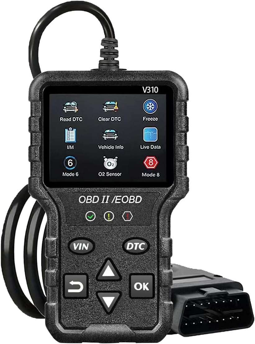 OBD2 Colorful Screen Car Fault Detector Automotive Diagnostic Tool (Black)