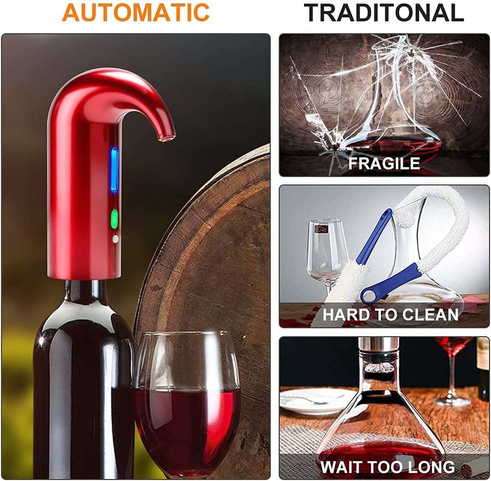 Automatic Smart Wine Dispenser Electric Aerator USB Chargeable