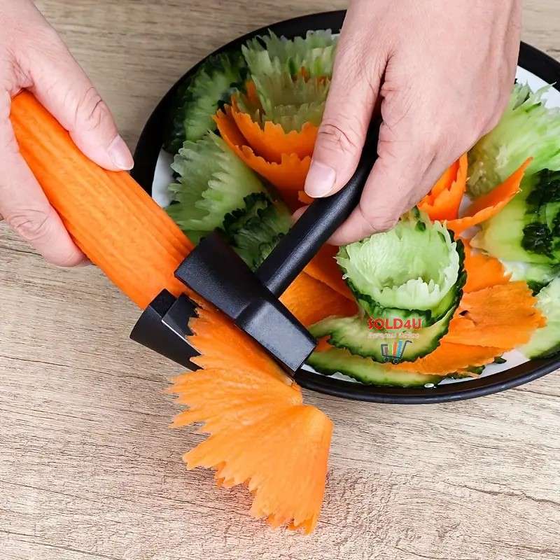 Stainless Steel Vegetable Spiralizer Carrot Curler - Perfect for Pasta, Salads & Garnishes