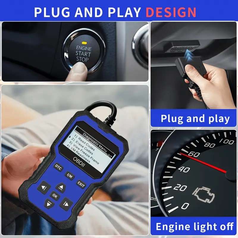 Car Fault Detector Code Reader OBD2 Scanner Diagnostic Tool
