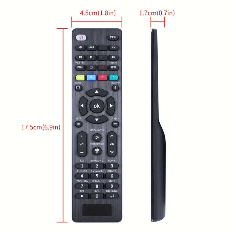 Universal TV Remote Control for SamSung, LG, Sony, Sharp, Philips, Toshiba, Hitachi, Sanyo, JVC etc