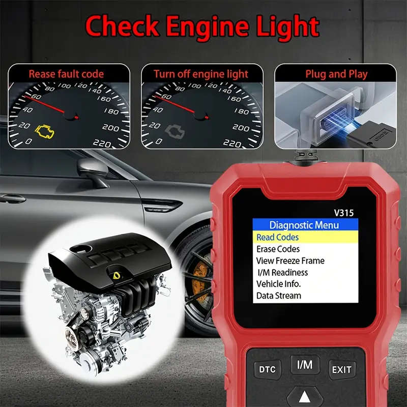 V315 Advanced OBD2 Scanner Diagnostic Tool