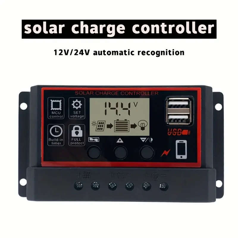 Solar Charge Controller 30A  - Black