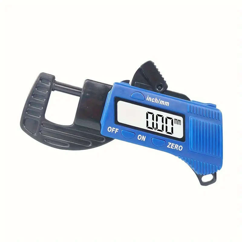 Portable Electronic Digital Thickness Gauge 0-12.7mm Blue